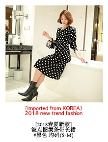 KOREA Floral Print Wrap Dress #Black One Size(S-M) [Free Shipping]