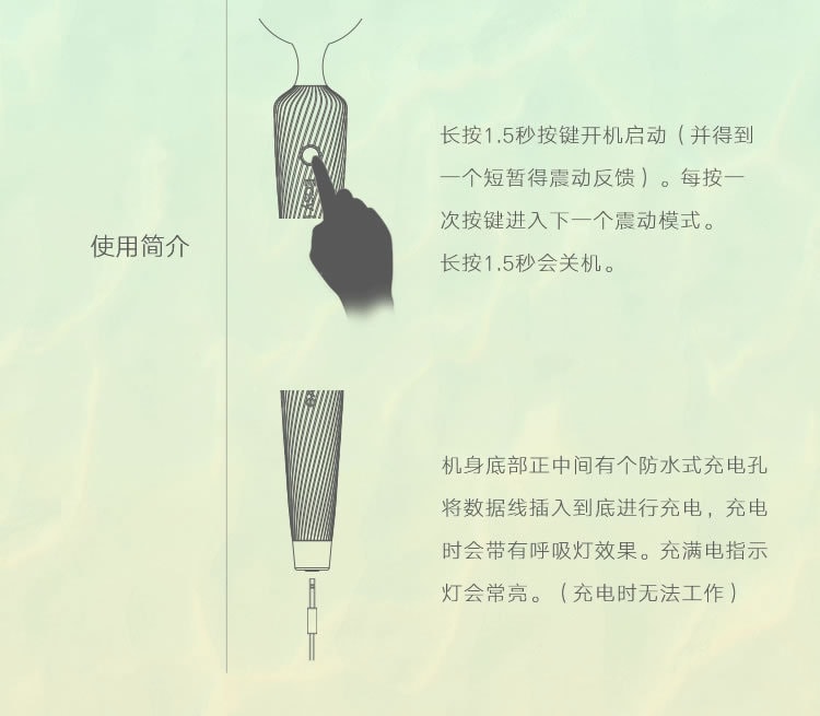 【中国直邮】Easy Live甜筒少女强震棒 粉色