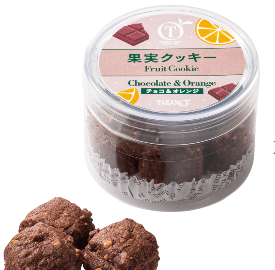 【日本直邮】Takano新宿高野果实饼干 巧克力橙子味 12个一盒