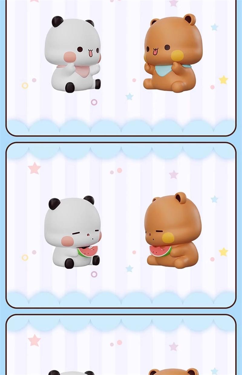【中国直邮】 MINISO 名创优品 一二和布布的日常第二弹盲盒可爱桌面摆件新款 随机1个