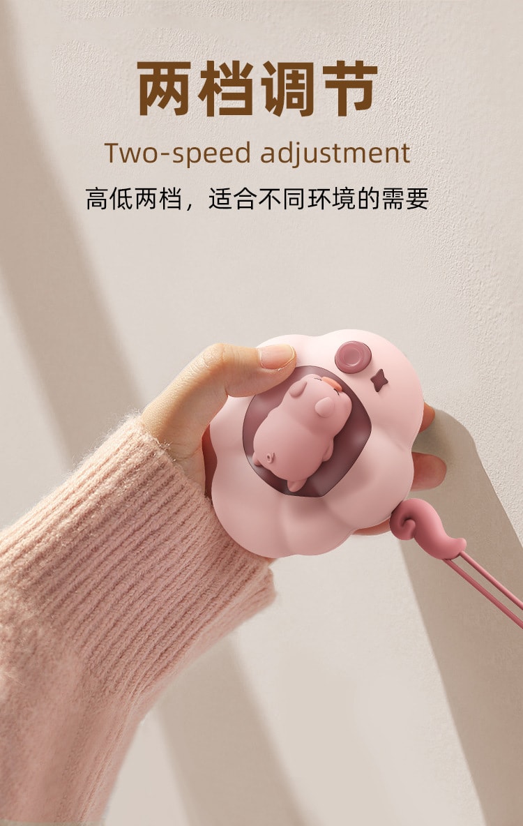 【中国直邮】梵洛  便携暖手宝迷你萌宠卡通usb充电暖手宝夜灯   萌鸭