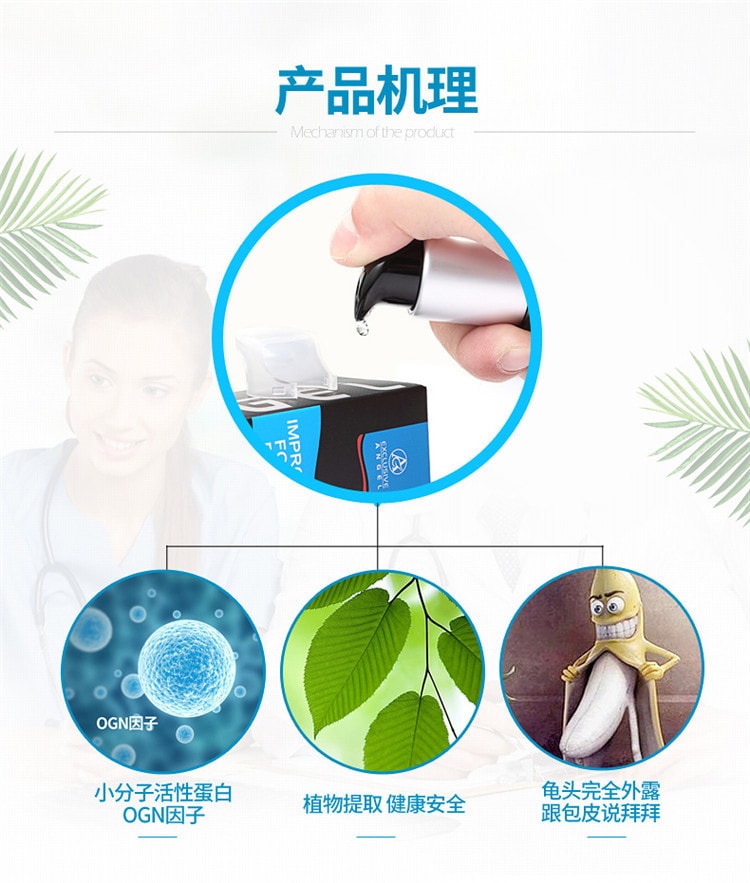 【中国直邮】爽米 新品 包皮矫正剂 男用包皮凝胶30ml 成人情趣性用品