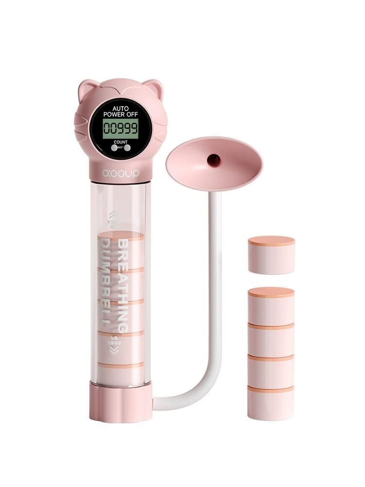  Keep 呼吸哑铃训练器腹式呼吸锻炼肺活量腹肌马甲线盆底肌  计数款 粉色一个装