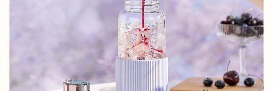 BUYDEEM北鼎 吸管吨吨杯子 便携水杯 800ml 紫藤花 DG78 