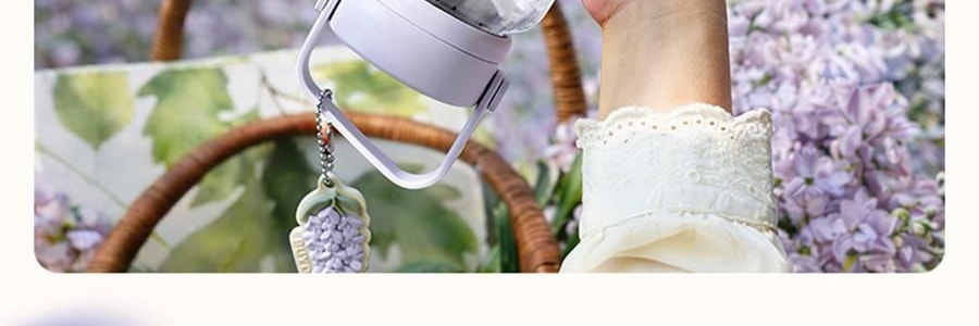 BUYDEEM北鼎 吸管吨吨杯子 便携水杯 800ml 紫藤花 DG78 