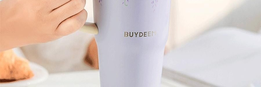 BUYDEEM北鼎 吸管吨吨杯子 便携水杯 800ml 紫藤花 DG78 
