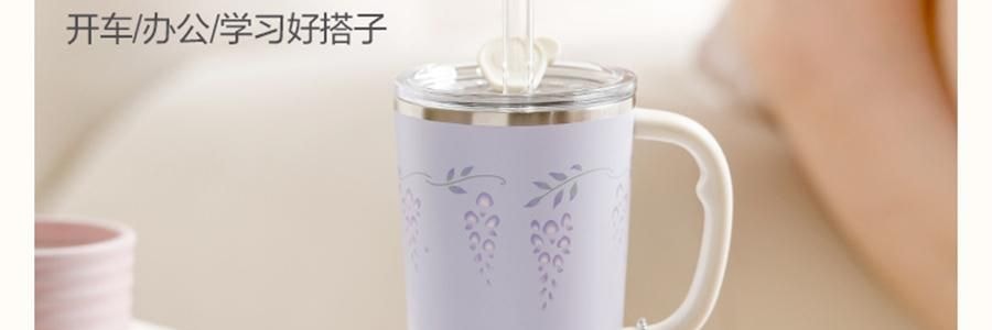 BUYDEEM北鼎 吸管吨吨杯子 便携水杯 800ml 紫藤花 DG78 