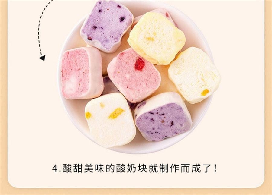 榙榙 综合口味冻干酸奶果粒块 益生菌水果干办公室网红休闲零食 45g/袋