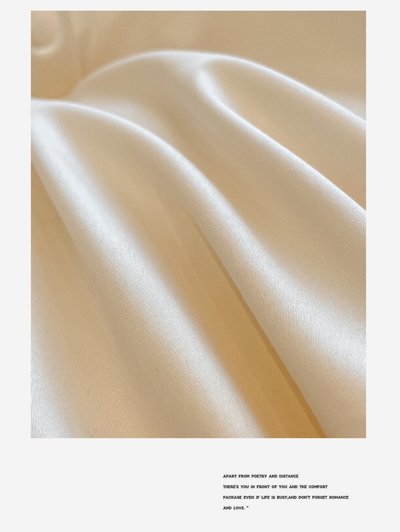 美國BECWARE 120支長絨棉被套四件套 高端刺繡床上用品 奶昔白 200X230厘米 1套入
