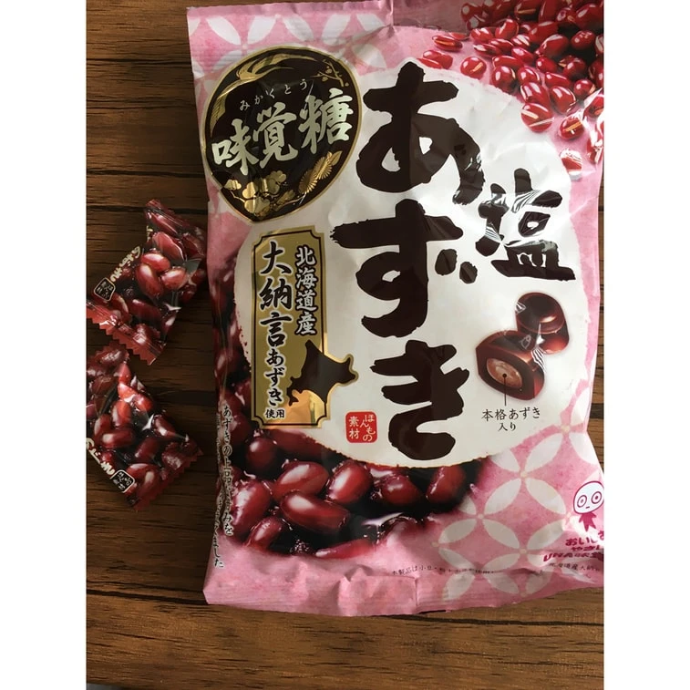 日本 UHA悠哈 北海道特浓奶糖 红豆夹心奶糖 102g