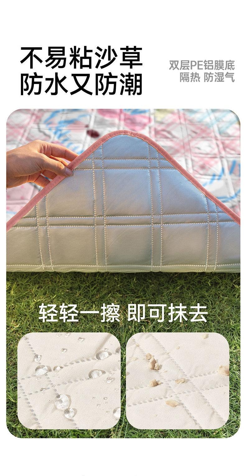   FOXTAIL 卡通便携野餐垫 露营垫 户外地垫 防水 防潮 便携 折叠 郊游 居家-动物世界 中号(150*200cm)1个*预计到达时间3-4周