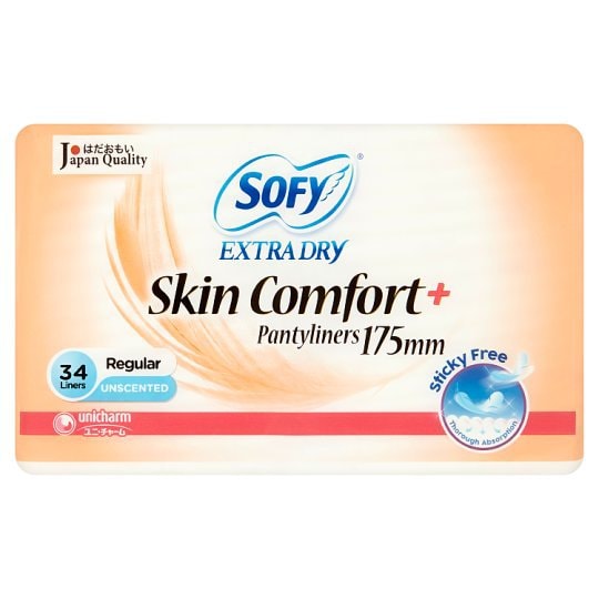 SOFY Extra Dry Skin Comfort Pantyliners 175mm 34pcs