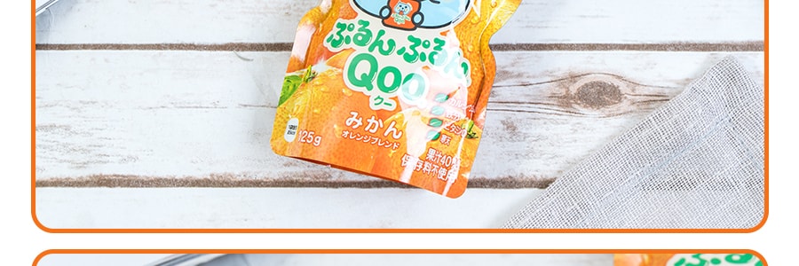 日本版可口可樂 美汁源 酷兒 吸果凍飲料 橘子風味 125g