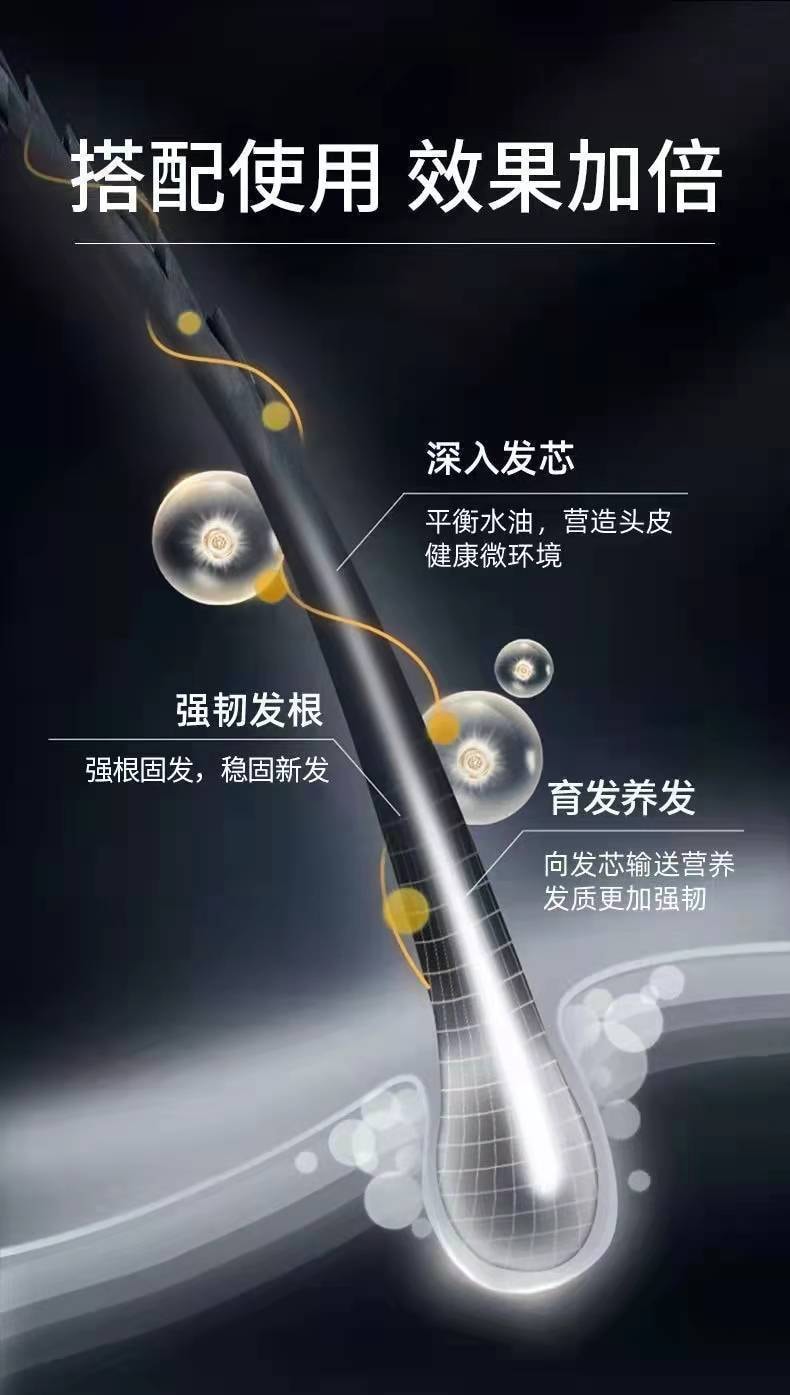【中國直郵】北京同仁堂 防脫髮洗髮水露液固發生薑何首烏側柏葉-洗髮露200ml/瓶