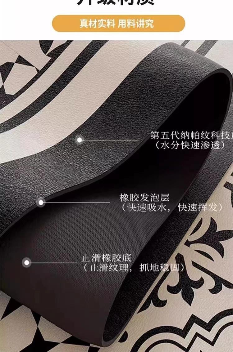 【中国直邮】 FOXTAIL 线条小狗 浴室地垫 卫生间防滑硅藻泥 卡通 可爱 玄关 装饰  强吸水 -沐浴时光 80*120cm1个 *|预计到达时间3-4周