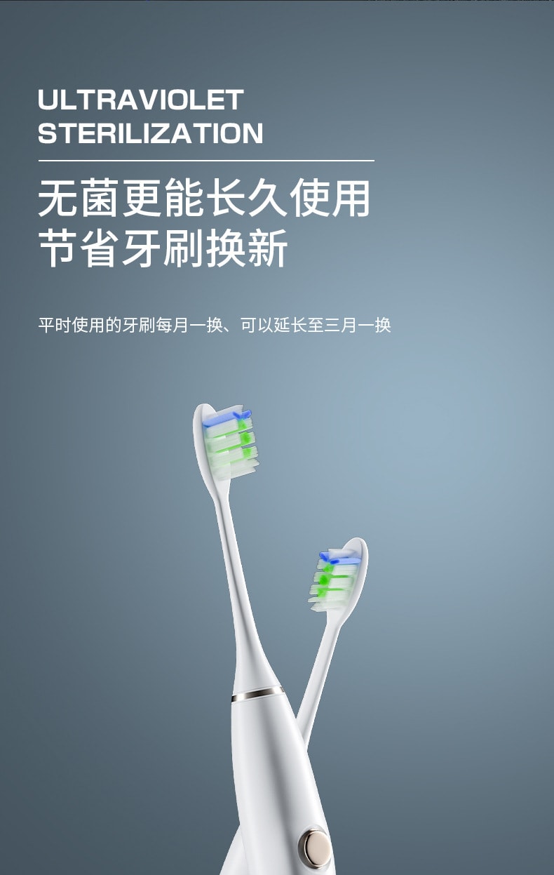 【中國直郵】飛核 UVC紫外線消毒免打孔掛壁式牙刷架 RND-01 黑色