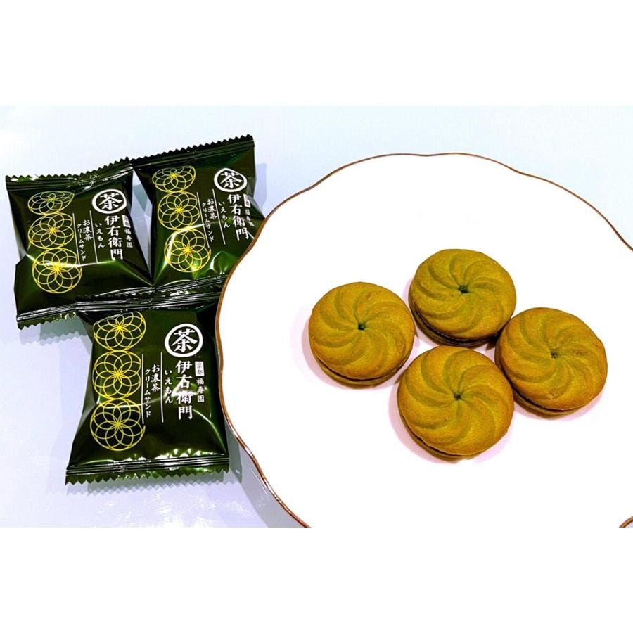 【日本直邮】 日本 福寿园 伊右衛門 浓厚抹茶奶油夹心饼干 独立包装 119g