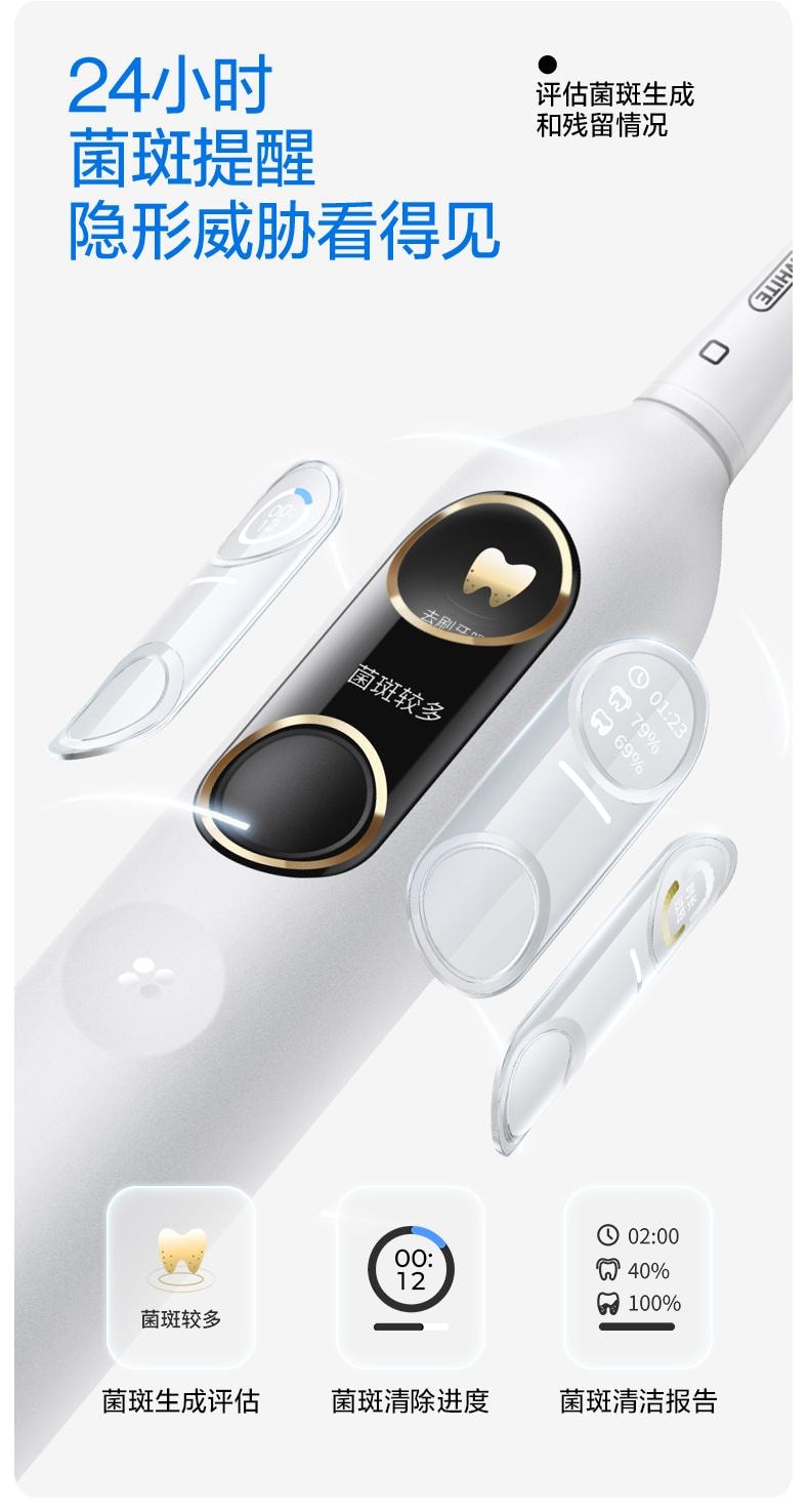 【美國直郵】 USMILE 笑容加Y10pro電動牙刷 1支裝 白色