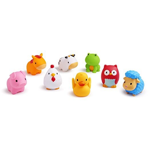 Squirtin Bath Toy Barnyard Friends 8 pieces