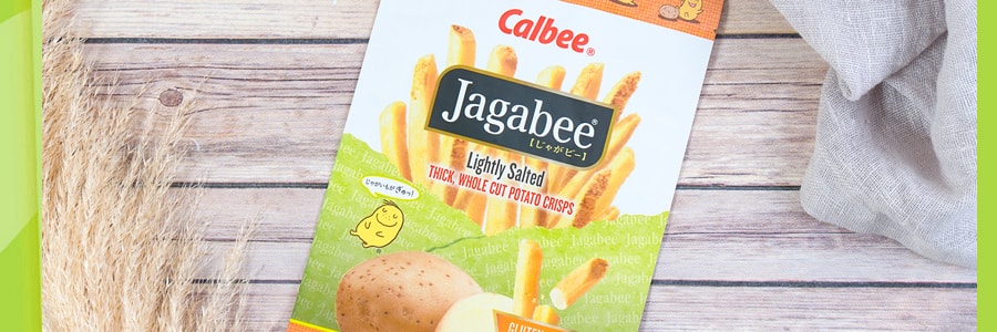 日本CALBEE卡樂B JAGABEE薯條先生 淡鹽原味 113.4g