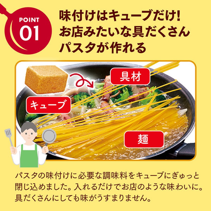 【日本直邮】日本 AJINOMOTO 味之素 意大利面 调味料 香辣味 固体型 4块 36g