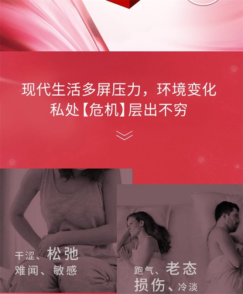 【中国直邮】 舒奈美 紧润丹 妇科凝胶女性私密粉嫩缩Y丹阴道私处护理液   12粒/盒