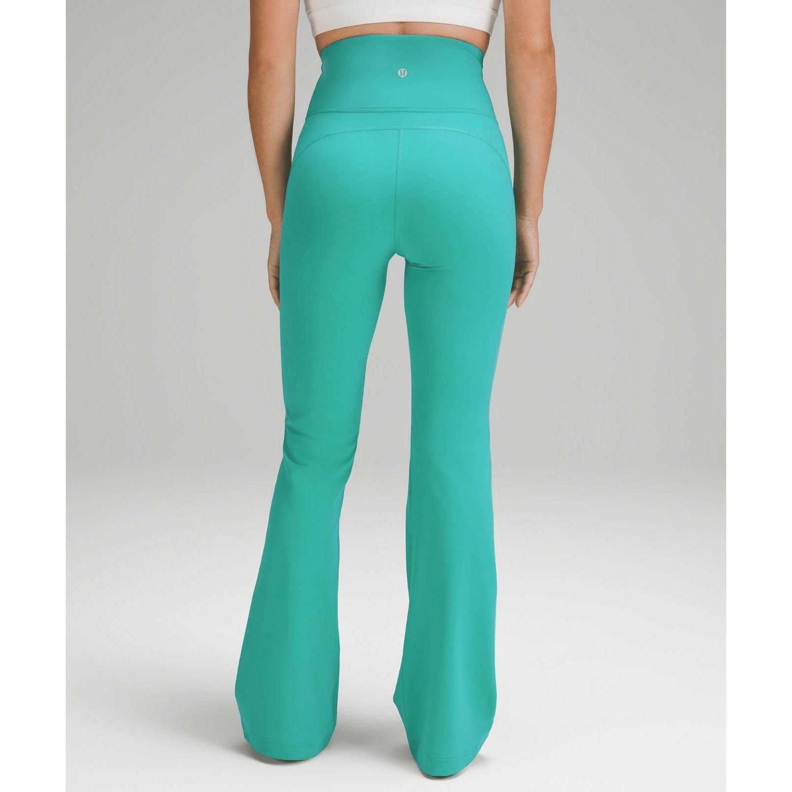 LULULEMON||Groove女士超高腰喇叭褲*Nulu亞洲版型||Kelly Green XS LW5EIKA