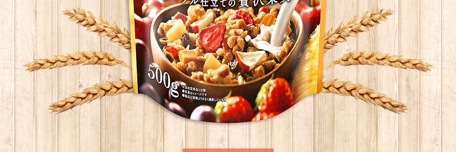 日本NISSIN日清 綜合水果穀物燕麥脆片 食物纖維滿腹 500g