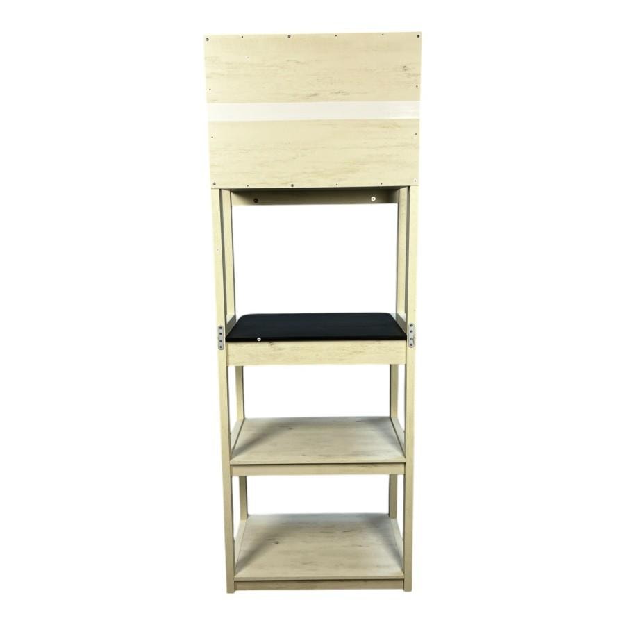 【美國現貨 本土直郵】 美國 hiorin 白黑色5層麵包架 1個 廚房收納 咖啡 廚房收納 鄉村美學 立體