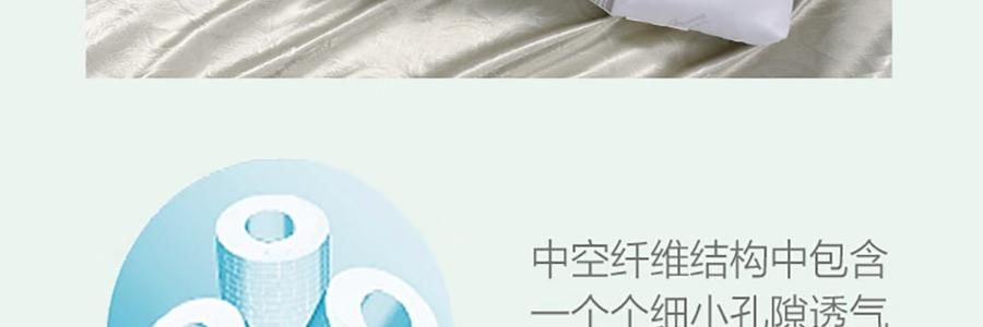 FUANNA富安娜 艾草麦饭石防螨枕头 分区枕 抑菌草本枕 70*45cm