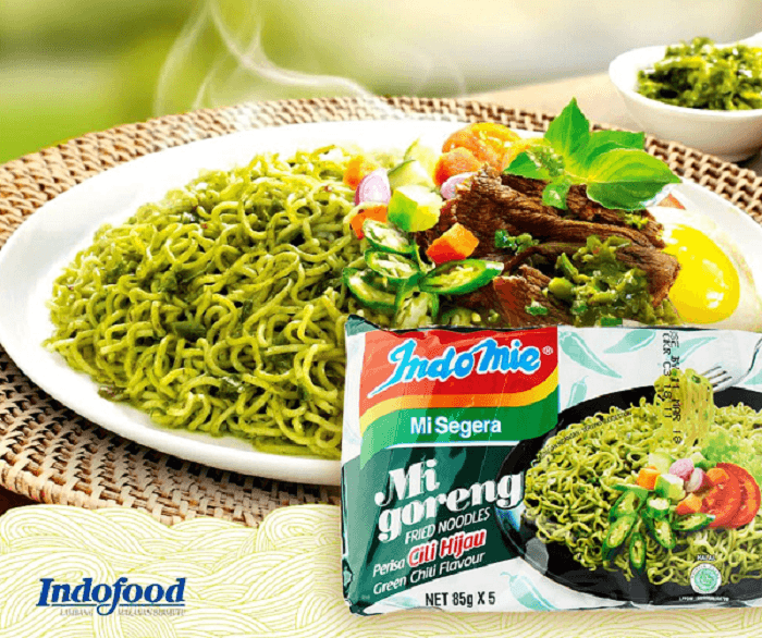 Green Chili Flavour Instant Fried Noodles 85gx5pack
