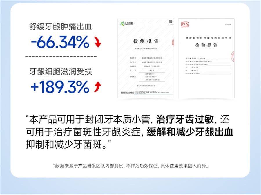 【中国直邮】 李护士 牙龈萎缩修复再生专用非牙膏治牙周炎口腔护理脱敏  120g/支