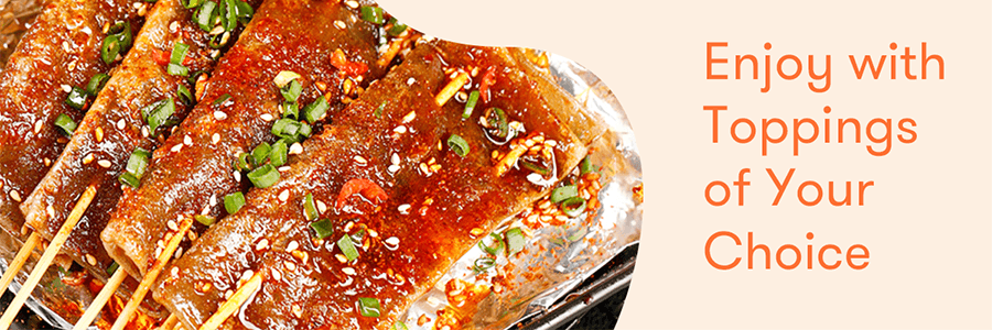 【川渝燒烤靈魂】與美 燒烤苕皮 內含脆蘿蔔調味粉 370g 抖音小紅書各大美食部落客推薦