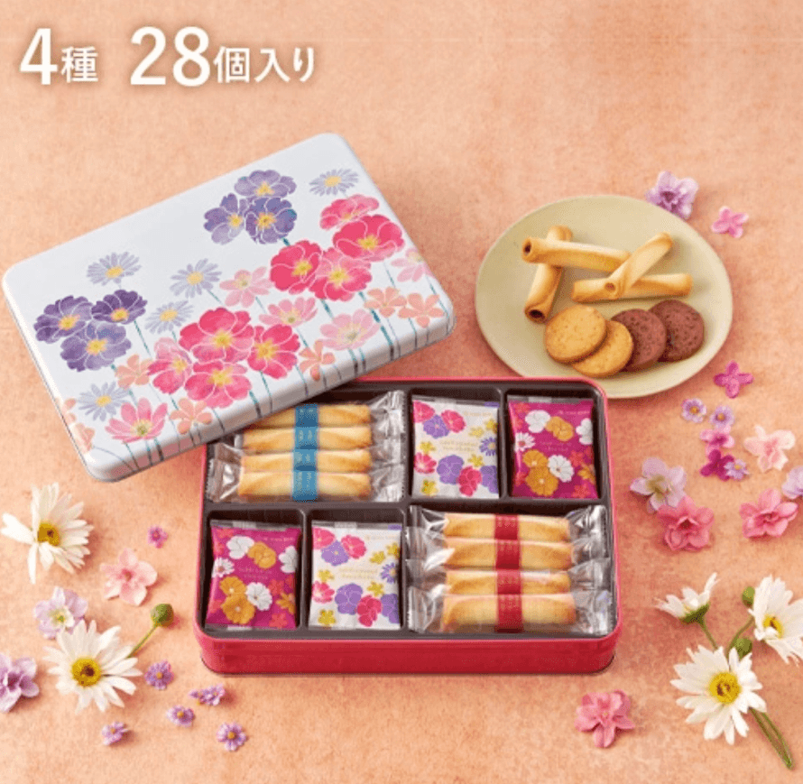 【日本直郵】Yokumoku春季限定滿開櫻花花瓣禮盒 手工黃油蛋捲/巧克力蛋捲限定巧克力夾心餅乾 36枚入
