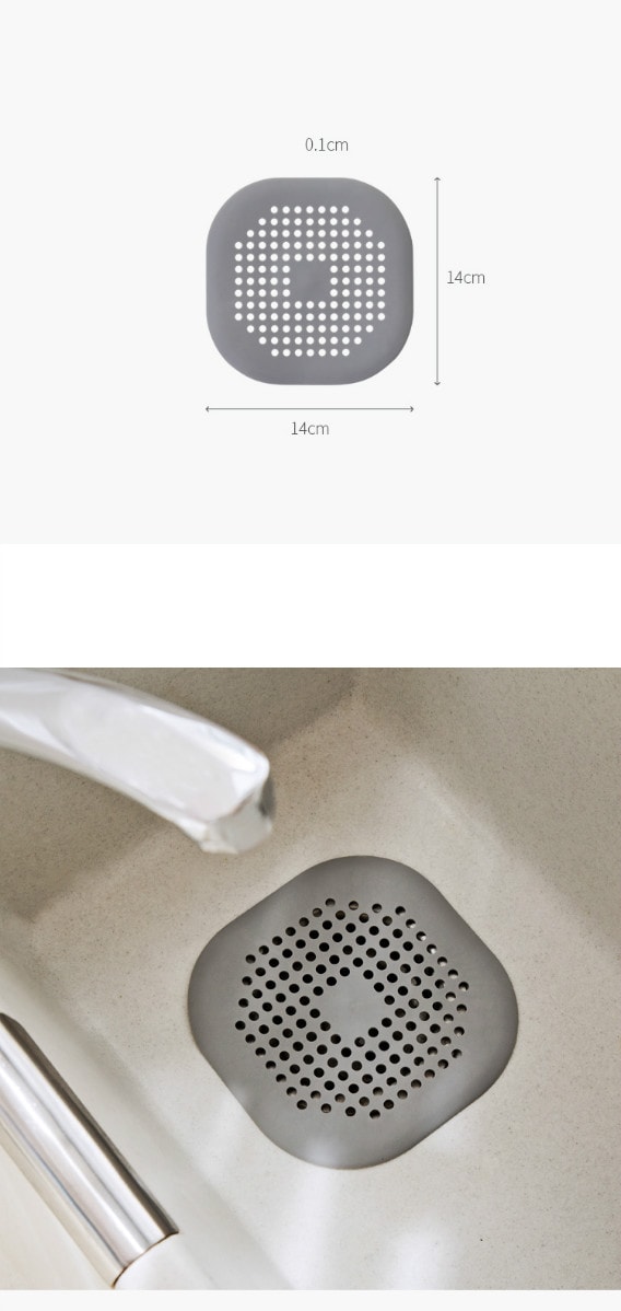 Bathroom Sewer Stain/Hair Preventer - White