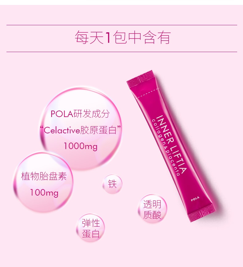 【日本直邮】 POLA 超强吸收胶原蛋白美容粉末 90包 3个月经济装 新版