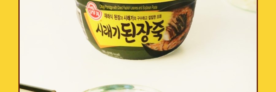 韓國OTTOGI不倒翁 營養美味粥 蘿蔔葉大醬味 2分鐘即食 285g