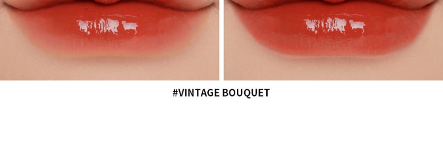 韩国3CE 镜面水光唇釉 持久滋润玻璃唇 #Vintage Bouquet柿子冻【新款】