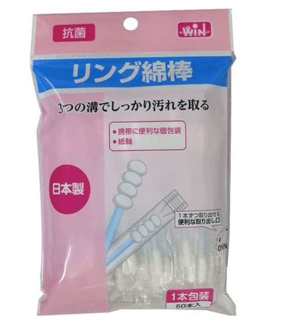 【日本直邮】日本 WIN 株式会社 山洋制造 日本制环装式棉签 50支