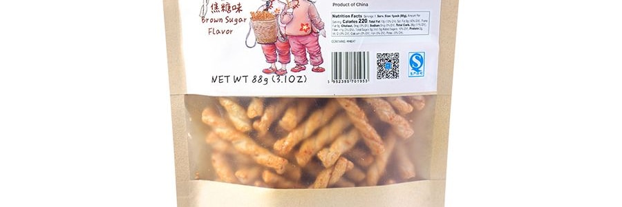 與美 山藥小麻花 焦糖味 88g(註:本產品是甜辣焦糖)