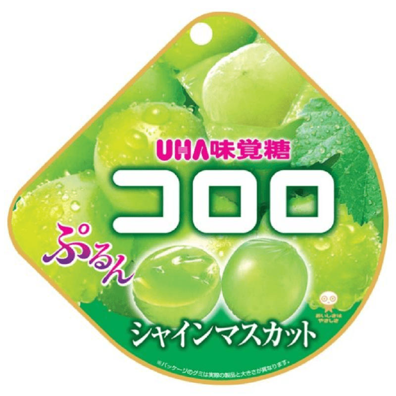 【日本直邮】 日本 UHA 悠哈味觉糖 全天然果汁软糖 青葡萄味 48g