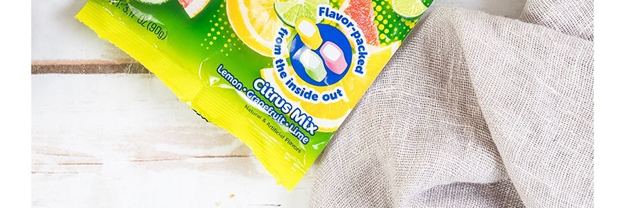 日本HI-CHEW 水果口味夾心軟糖 檸檬味/葡萄柚味/酸橙味 90g