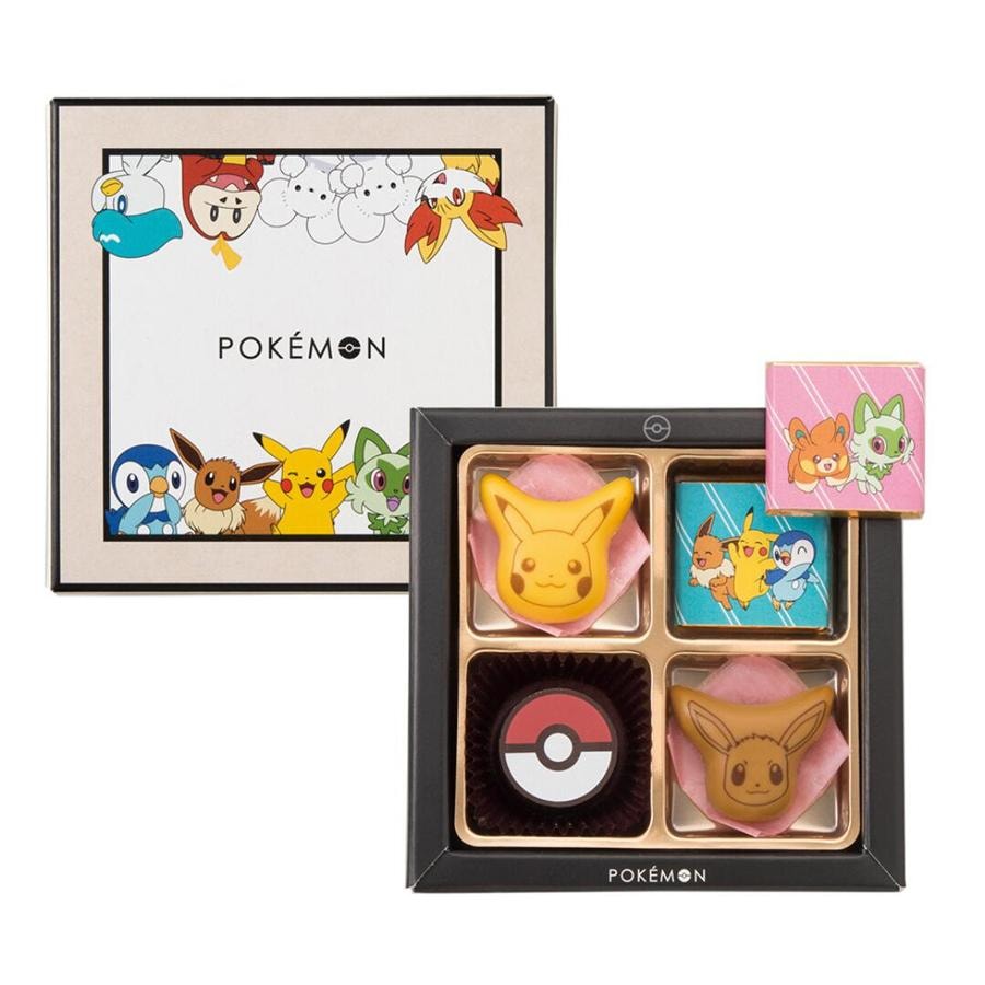 【日本直邮】日本 宝可梦 POKEMON 皮卡丘 数量限定 巧克力  盒装 混合口味 5枚