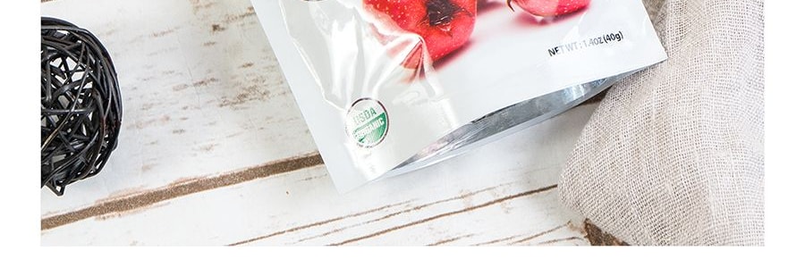 家鄉風味 綠色有機即食山楂片 40g USDA認證