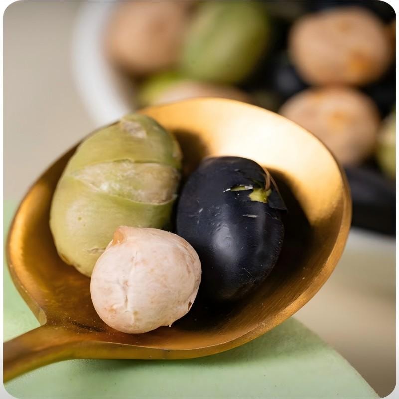 【中國直郵】 新邊界 堅果炒貨 新疆木壘特產 非炸熟豆 健身代餐 粗糧薄鹽 乾炒三色豆 400g