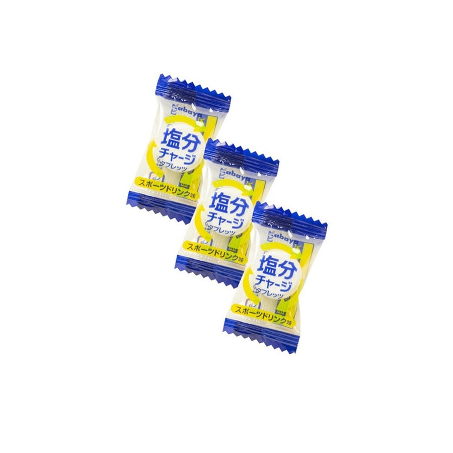 【日本直邮】KABAYA 健身补盐糖盐丸 补充盐分运动糖果 运动饮料味 81g