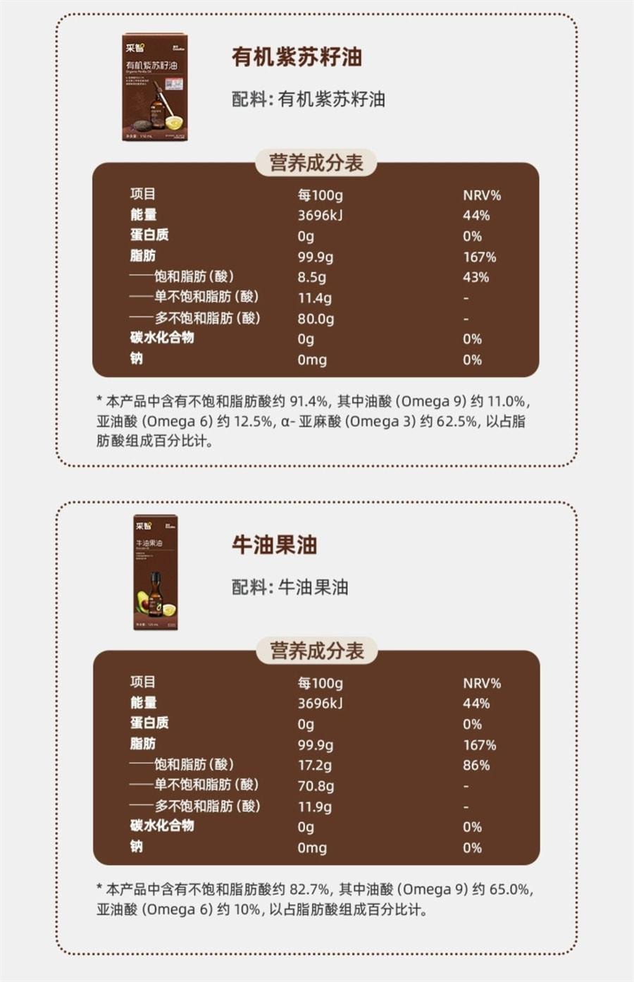 【中国直邮】 英氏 有机DHA亚麻籽油 食用油 儿童热炒牛油果油婴幼儿宝宝辅食 110ml/瓶