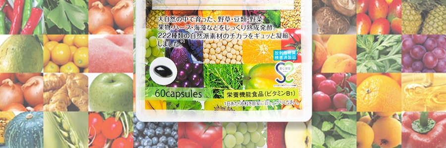 日本GYPSOPHILA 222種蔬果生酵素 輔助代謝 分解油膩 60粒入 火鍋聚餐必備【日本樂天銷冠】