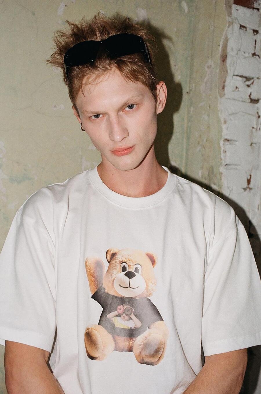 【韓國直郵】 韓國 acmé de la vie ADLV AC BEAR 娃娃臉短袖T卹 黑色 2