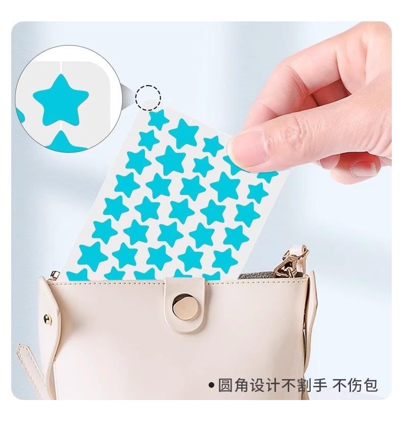 FOXTAIL 日本こうしつ 星星痘痘贴 遮盖 可上妆 可爱 痘痘遮瑕 祛痘贴 - 200粒 1包